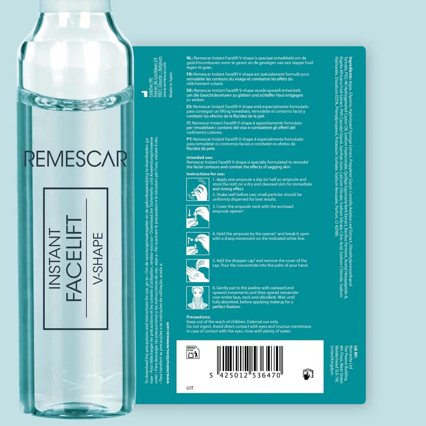 Instant Face Contour Lift – V-Shape Ampoules